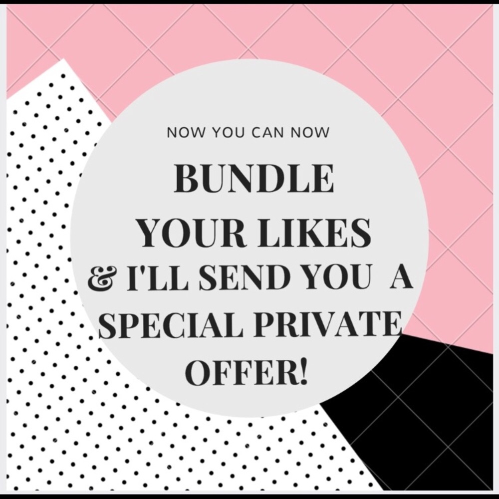 Bundle even one item & receive a private discount